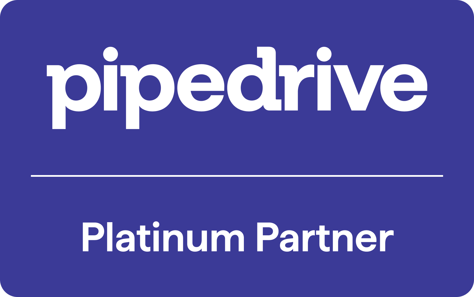 Pipedrive Platinum Partner — selo oficial